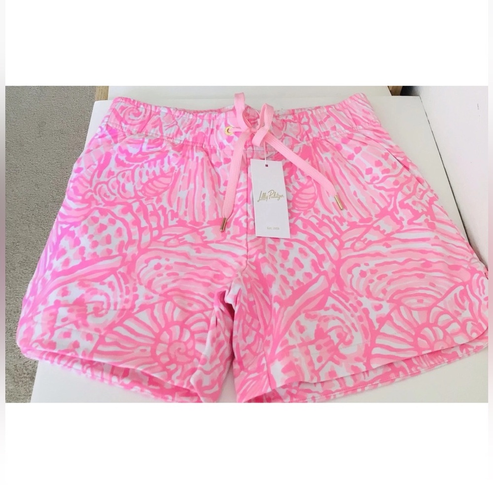 Lilly Pulitzer Kylar 5” Shorts-Pelican Pink Sea Cups-NWT - Picture 7 of 10